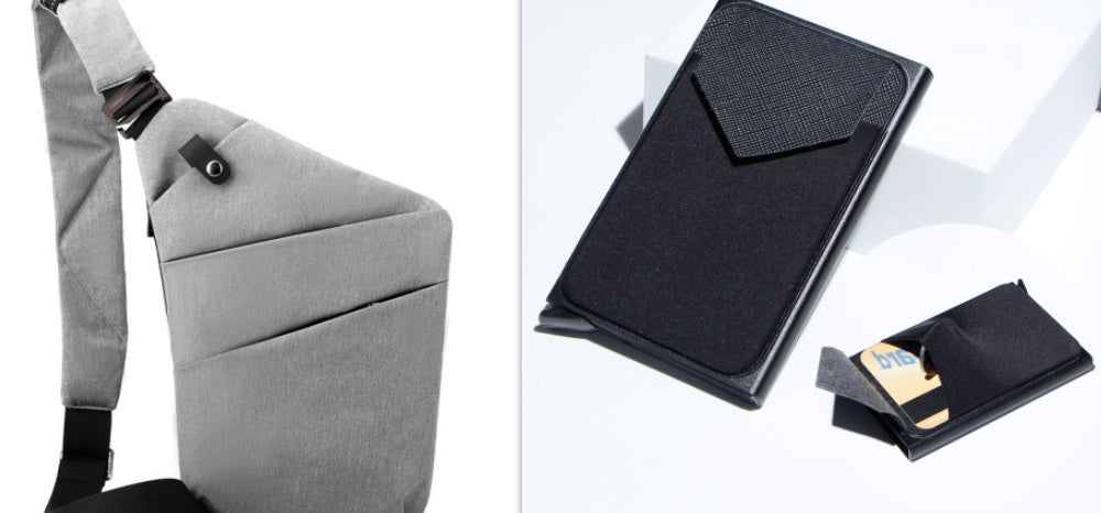 Sacs de poitrine en toile pour hommes et femmes, portés sur une épaule