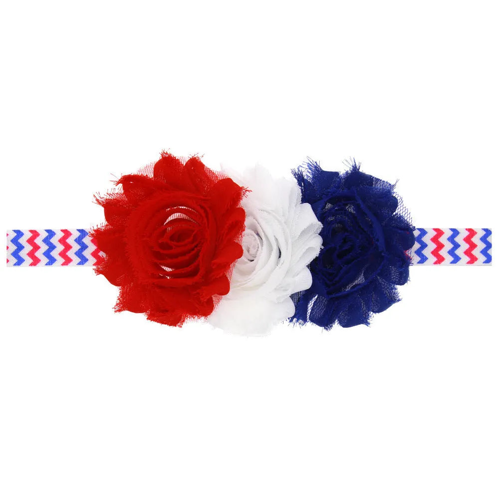 Children's Striped Rose Headband - Enfance-Heureuse