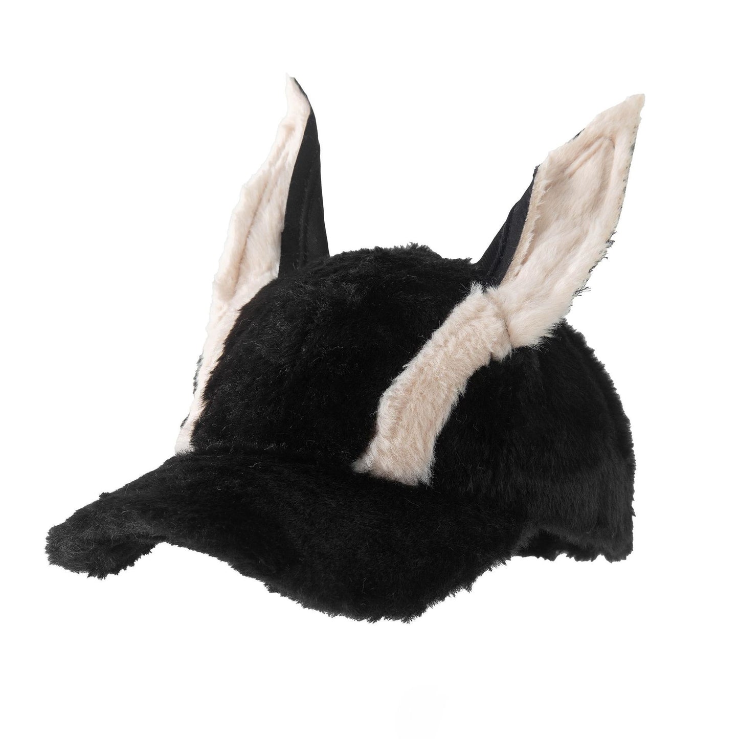 Cute Fallwinter Baseball Cap Doberman Pinscher Plush Dog Ear Hat