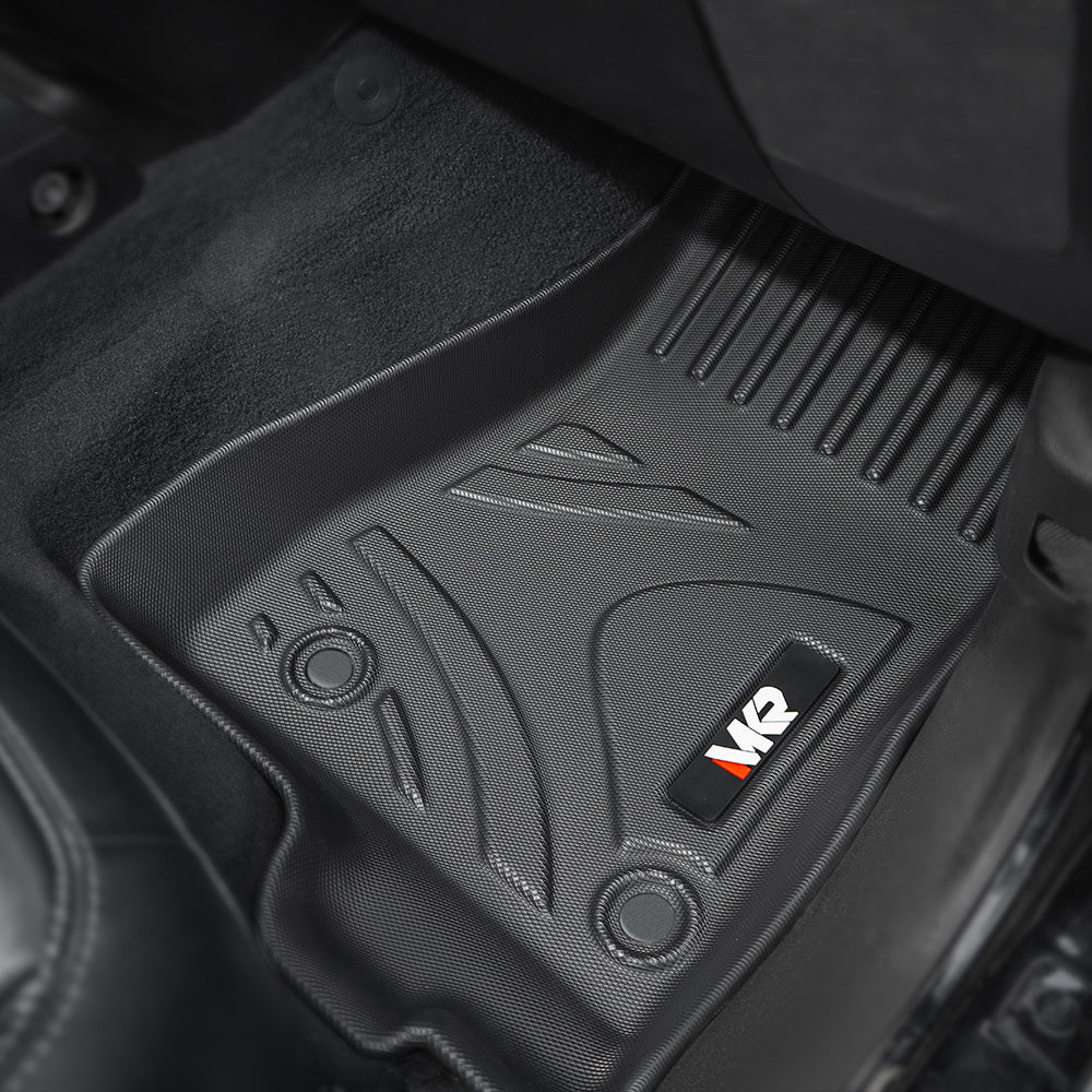 Car Floor Mats For J EEP Wrangler JL 2018 4 Doors Model, Waterproof And Stain-resistant TPE,Black 3 PCS. - Not Fit For Jeep Wrangler JK Or 4XE - Enfance-Heureuse