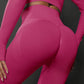 High Waist Seamless Yoga Pants Women's Solid Color Full Length Leggings Fitness Hip Up Running Sport Gym Legging Outfits - Enfance-Heureuse