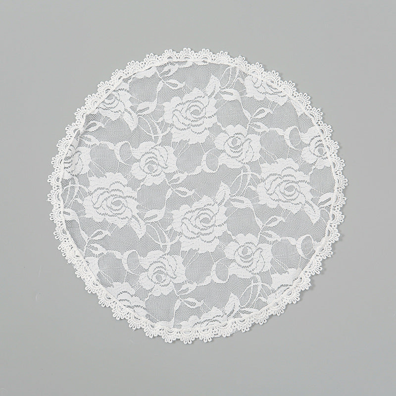 Round Wedding Bridal Elegant Dress Accessories Small Cover Head