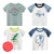 Summer children's short sleeve T-shirt - Enfance-Heureuse