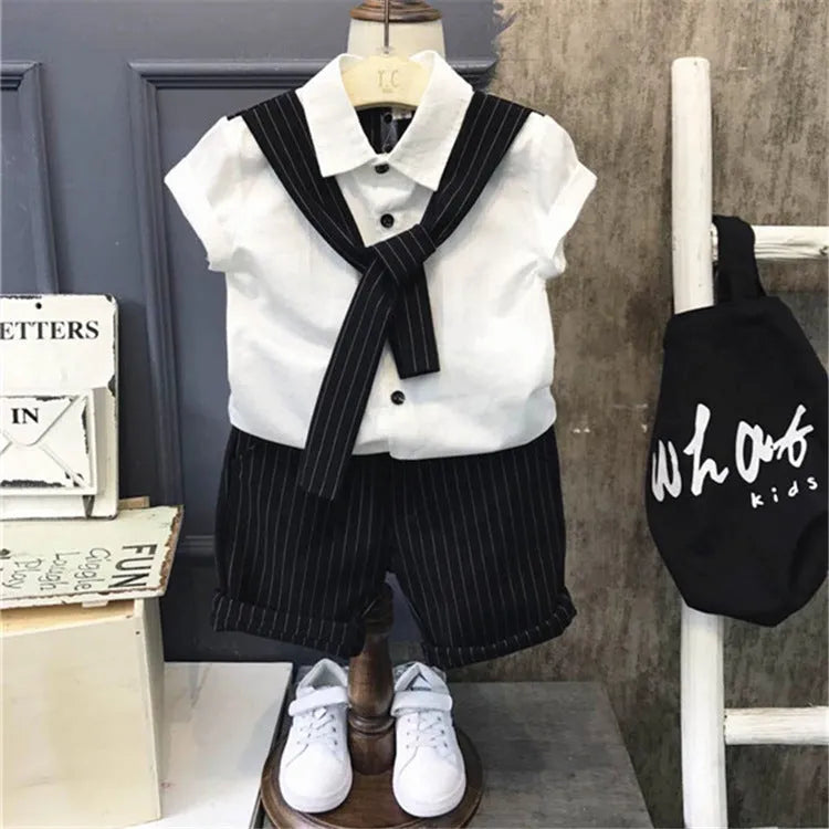 Two-piece boy summer suit - Enfance-Heureuse