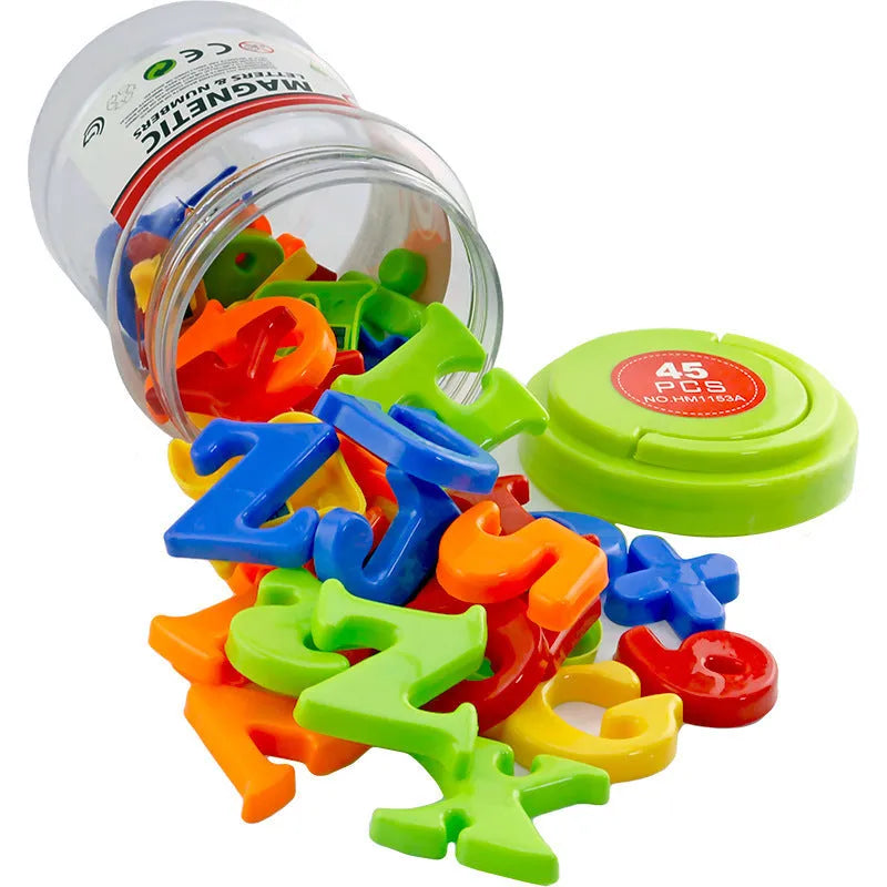Magnetic stickers preschool English number plastic toys - Enfance-Heureuse