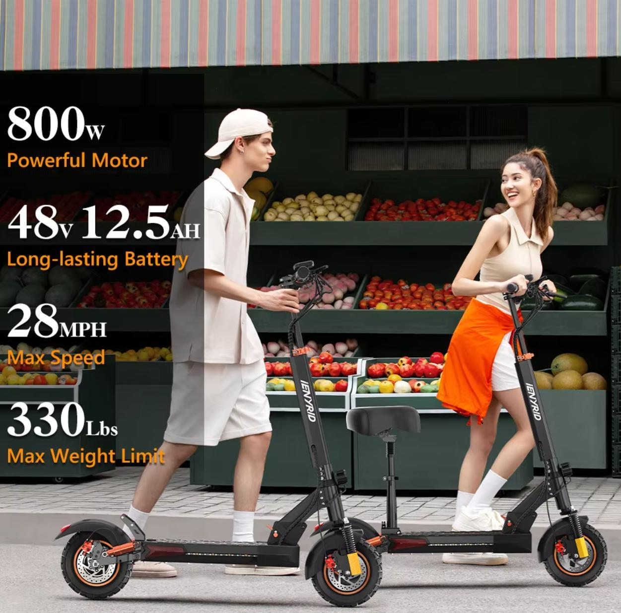 New IE Kugou M4 Pro S With Seat High Speed Electric City Scooter Suitable For Young Adults Teenagers - Enfance-Heureuse