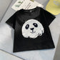 T-shirt manches courtes Panda Garçons Haut à manches mi-longues - Enfance-Heureuse