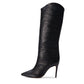Chengdu Women's Shoes With Stiletto Heels And Knee-length Boots - Enfance-Heureuse