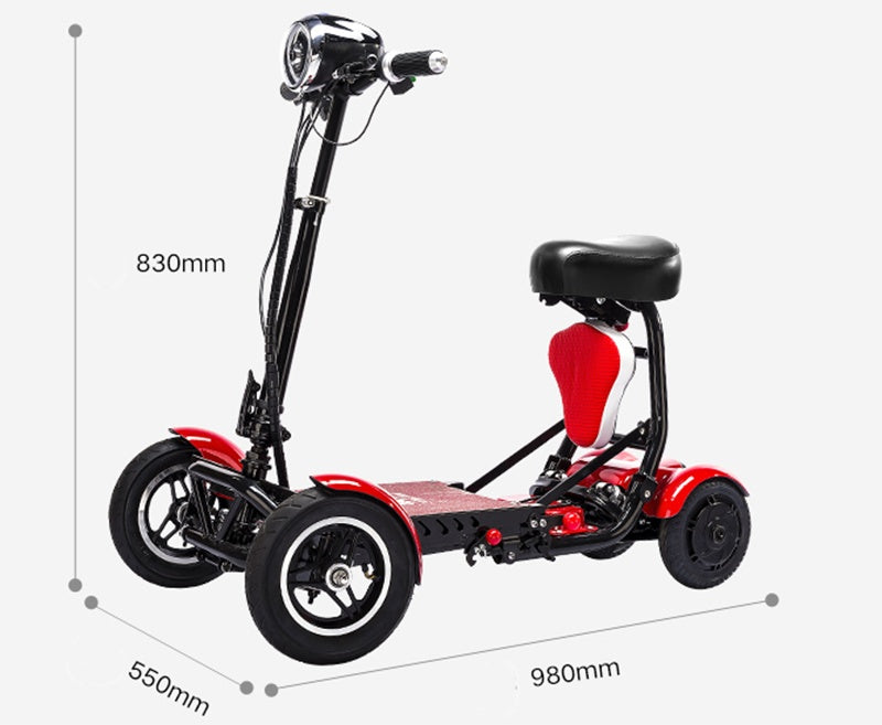 Cyungbok Folding Mini Four-wheel Adult Electric Bicycle Transport Scooter For The Elderly - Enfance-Heureuse