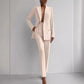 Casual Suits Fashion Long Sleeve Single-breasted Jacket Top And Slim Fit Trousers Women's Business Suits - Enfance-Heureuse