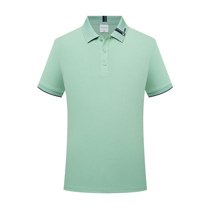 Breathable Refreshing Fashion Letter Short Sleeve Lapel Polo Shirt