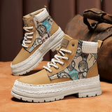 Men's Casual All-match Worker Boot High-top Shoes - Enfance-Heureuse