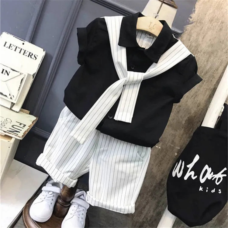 Two-piece boy summer suit - Enfance-Heureuse
