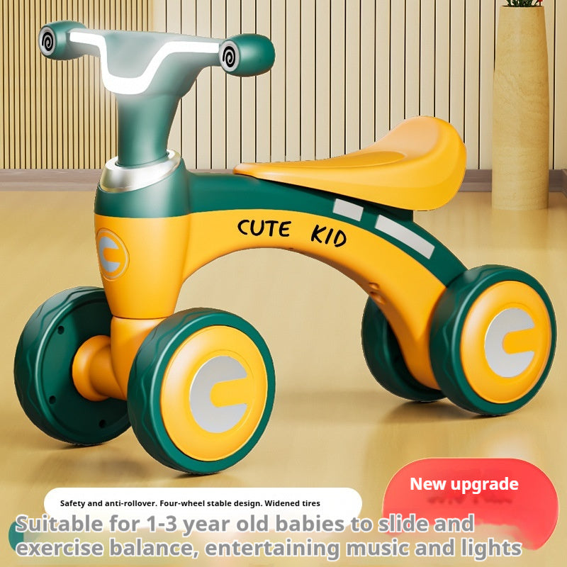 Stepless Four-wheel Children's Balance Bike - Enfance-Heureuse