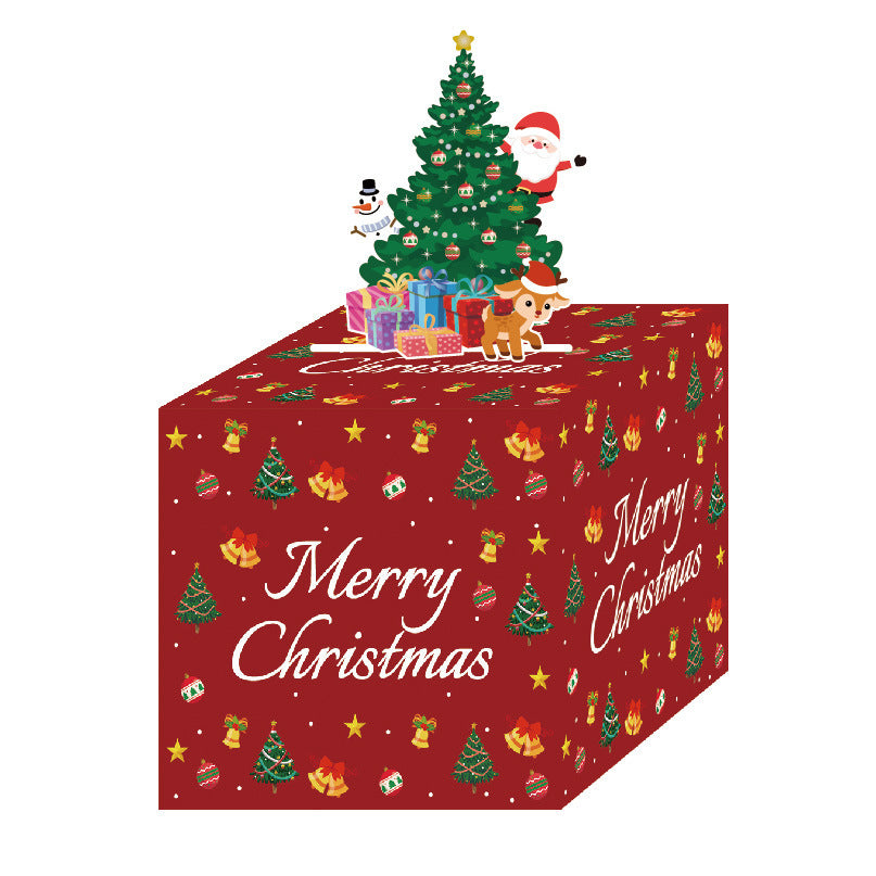 Red Christmas Money Box Christmas Party Decoration - Enfance-Heureuse