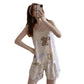 Women's Fashion Simple Camisole Homewear Pajamas Two-piece Set - Enfance-Heureuse