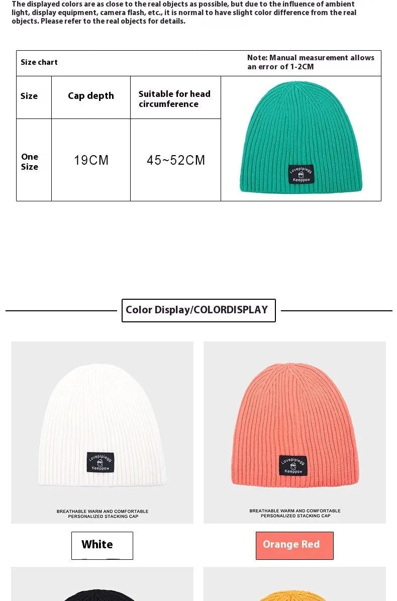 Simple Fashion All-matching Knitted Hat - Enfance-Heureuse