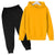 Solid Color Set With Fleece Loose Fitting Hoodie And Pants, Two-piece Set - Enfance-Heureuse