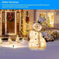 LED Christmas Snowman Decoration Light Collapsible Battery Operated - Enfance-Heureuse
