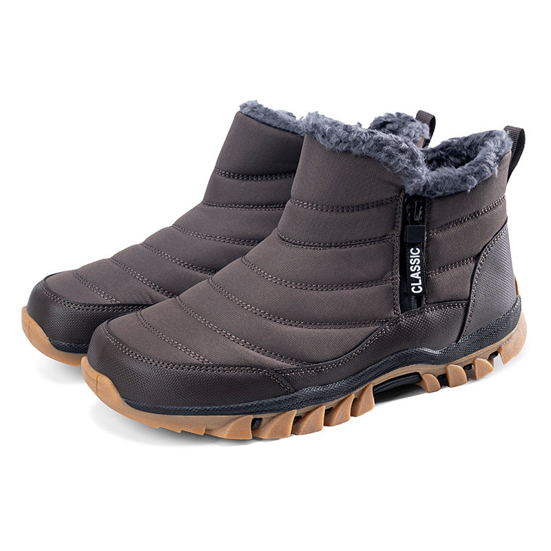 Winter And Spring Warmth Retention Material Non-slip Hiking Shoes - Enfance-Heureuse
