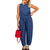 Printed Plaid Loose Casual Sleeveless Vest Pants Suit - Enfance-Heureuse