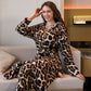 Winter Flannel Pajamas Women's Warm Thickened Robe - Enfance-Heureuse