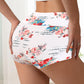Fashion Color Contrast Big Flower Women's Boxer Underwear Sexy Sheath Belly Contracting Pure Cotton - Enfance-Heureuse