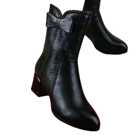 Botas Martin con lazo para mujer con personalidad de moda