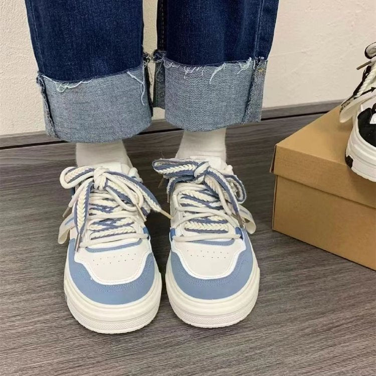 Women's Thick-soled All-match Fashion White Shoes Casual - Enfance-Heureuse