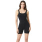 Summer Women's Ribbed Sleeveless Vest One-piece Shorts - Enfance-Heureuse