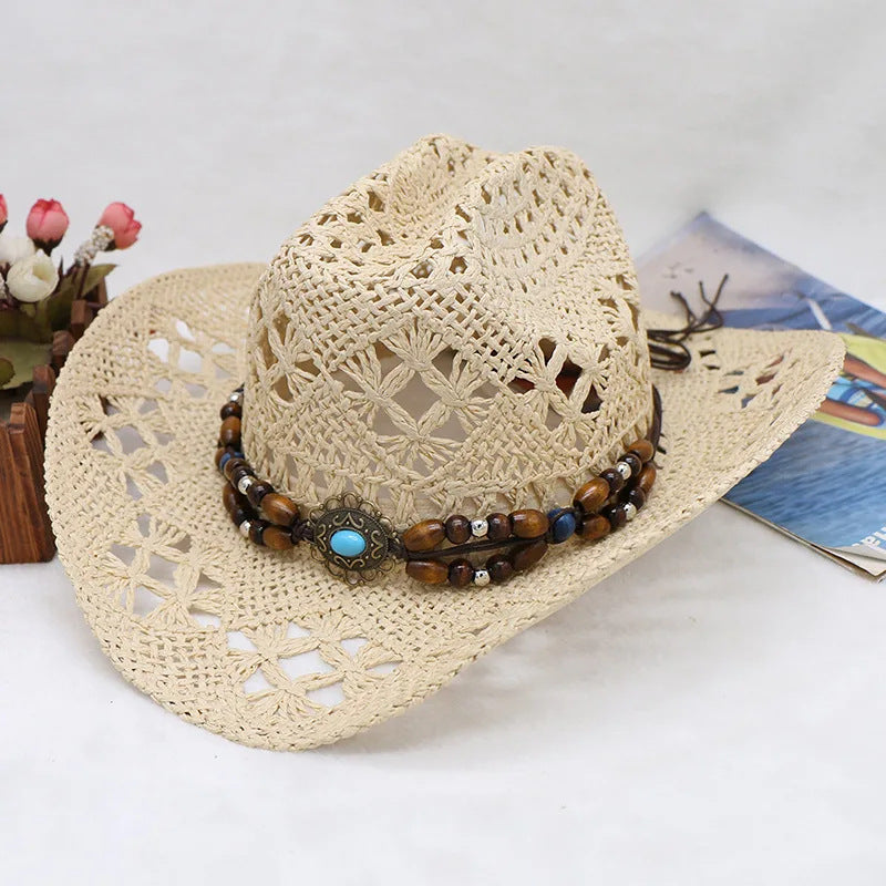 Bohemian Shell Straw Summer Beach Ethnic Style Hollow Sun Hat
