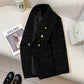 Black Tweed Suit Jacket Clothing High Sense - Enfance-Heureuse