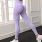 Seamless Letter Peach Yoga Hip Raise Skinny High Waist Exercise Workout Pants Women - Enfance-Heureuse