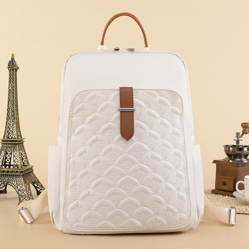 New Fashion Retro Fish Pattern Simple Backpack Large Capacity - Enfance-Heureuse