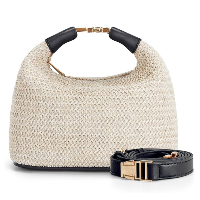 Simple Casual All-match Straw Shoulder Bag Crossbody Women's Bag - Enfance-Heureuse