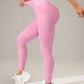 Seamless Letter Peach Yoga Hip Raise Skinny High Waist Exercise Workout Pants Women - Enfance-Heureuse
