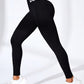 Seamless Letter Peach Yoga Hip Raise Skinny High Waist Exercise Workout Pants Women - Enfance-Heureuse