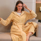 Winter Flannel Pajamas Women's Warm Thickened Robe - Enfance-Heureuse