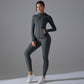 Double-sided Brocade Yoga Zipper Fitness Suit