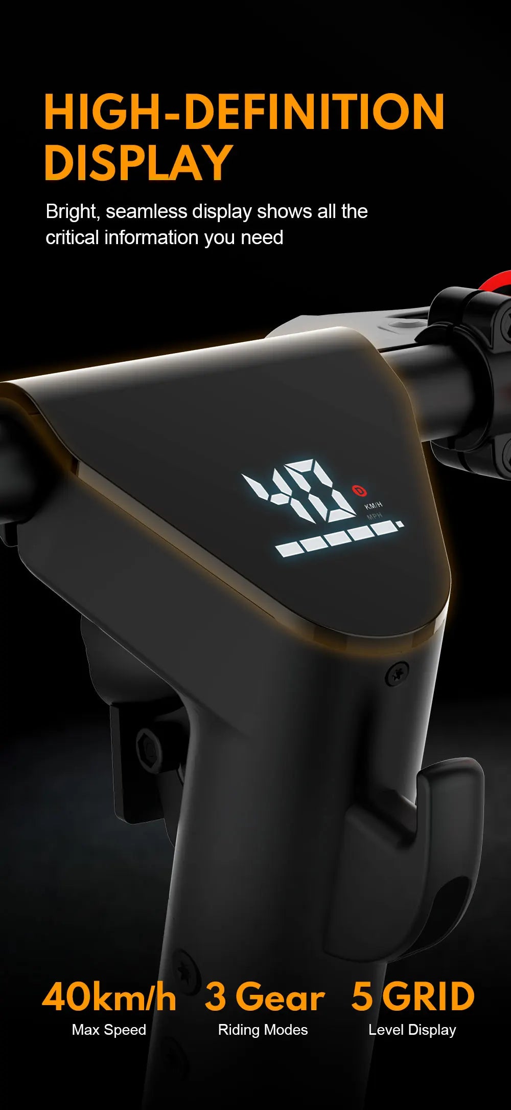 HX X9 Adult Electric Scooter 15.6AH 550W 48V 40KM/H Foldable Electric Kick Scooter 10 Inch E Scooter Electric Skateboard - Enfance-Heureuse