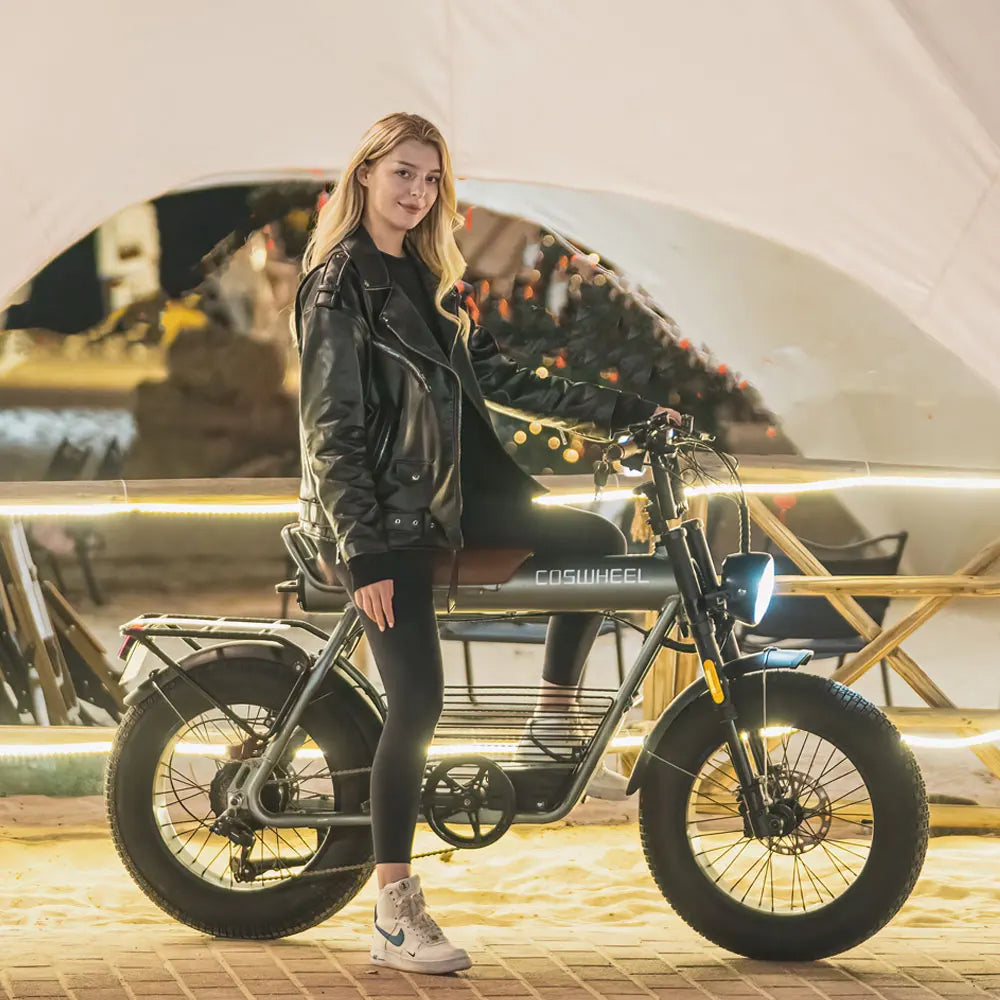 Bicicleta eléctrica Coswheel CT20 de 1500 W, motocicleta de 20 pulgadas, Fatbike, bicicleta de montaña, 48 V, 25 Ah, para adultos.