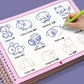 Magic Book Curious Copybook Children Drawing Books 3D Groove Reusable Educational Montessori Games for Writing Practice Book - Enfance-Heureuse