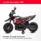 Moto électrique Aprilia 6V pour enfants, rouge, jouet d'entraînement - Enfance-Heureuse