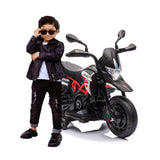 Moto électrique Aprilia 6V pour enfants, rouge, jouet d'entraînement - Enfance-Heureuse