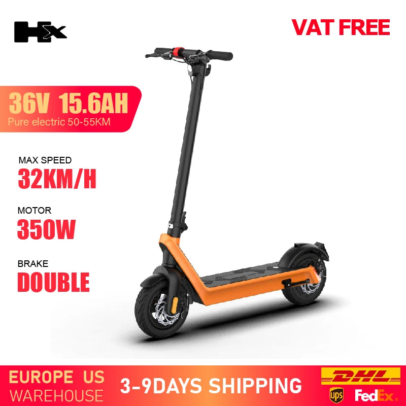 HX X9 Adult Electric Scooter 15.6AH 550W 48V 40KM/H Foldable Electric Kick Scooter 10 Inch E Scooter Electric Skateboard - Enfance-Heureuse