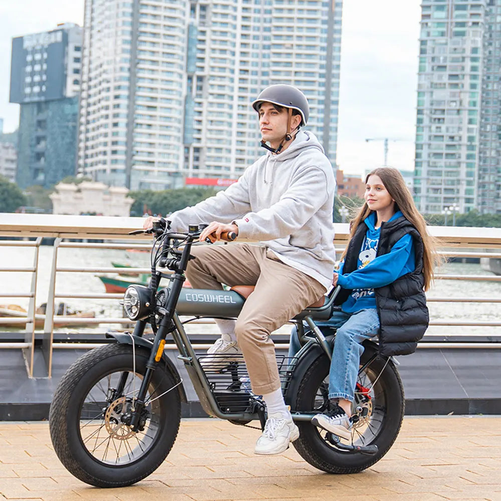 Bicicleta eléctrica Coswheel CT20 de 1500 W, motocicleta de 20 pulgadas, Fatbike, bicicleta de montaña, 48 V, 25 Ah, para adultos.