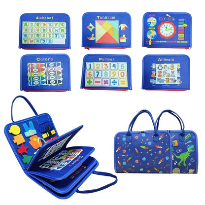 Montessori Children Busy Books Toys Baby Felt Activity Quiet Books Early Education Learning Book Toys Fine Motor Skills Toys - Enfance-Heureuse