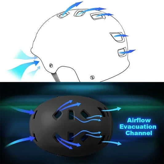 Casque  skateboard réglable pour adultes, casque vélo pour enfant, ventilation robuste, scooter Liban tisport,