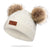 Cute Double Wool Pompom Baby Hat Children Cap Warm Autumn Winter Hats For Kids Boys Girls Knitted Warmer Beanie Caps Bonnet - Enfance-Heureuse