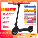 HX X9 Adult Electric Scooter 15.6AH 550W 48V 40KM/H Foldable Electric Kick Scooter 10 Inch E Scooter Electric Skateboard - Enfance-Heureuse